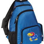 University of Kansas Sling Backpack KU Jayhawks Crossbody Bag