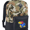 University of Kansas Camo Backpack KU Jayhawks Medium Classic Style Backpack