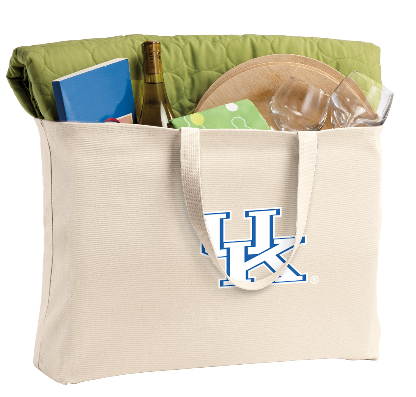 University of Kentucky Large Tote Bag UK Wildcats Jumbo Tote for Beach Pool or Travel