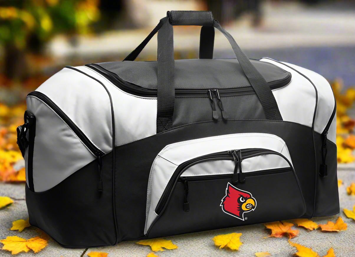 University of Louisville Large Duffel Bag Louisville Cardinals Suitcase Luggage Bag