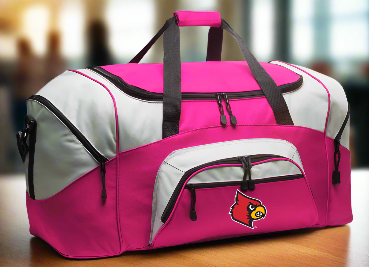 University of Louisville Large Duffel Bag Louisville Cardinals Suitcase Luggage Bag