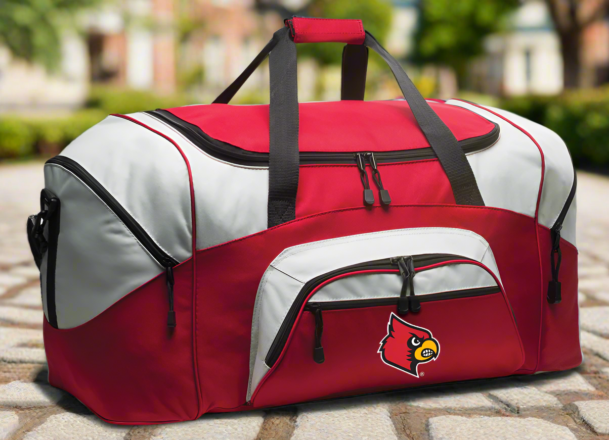 University of Louisville Large Duffel Bag Louisville Cardinals Suitcase Luggage Bag