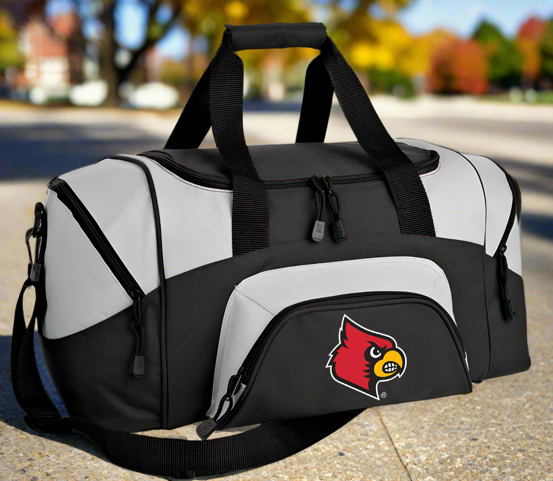 University of Louisville Small Duffel Bag Louisville Cardinals Carryon Suitcase or Gym Bag