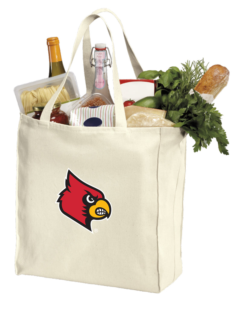 University of Louisville Grocery Shopping Bag Louisville Cardinals Reusable Cotton Bag