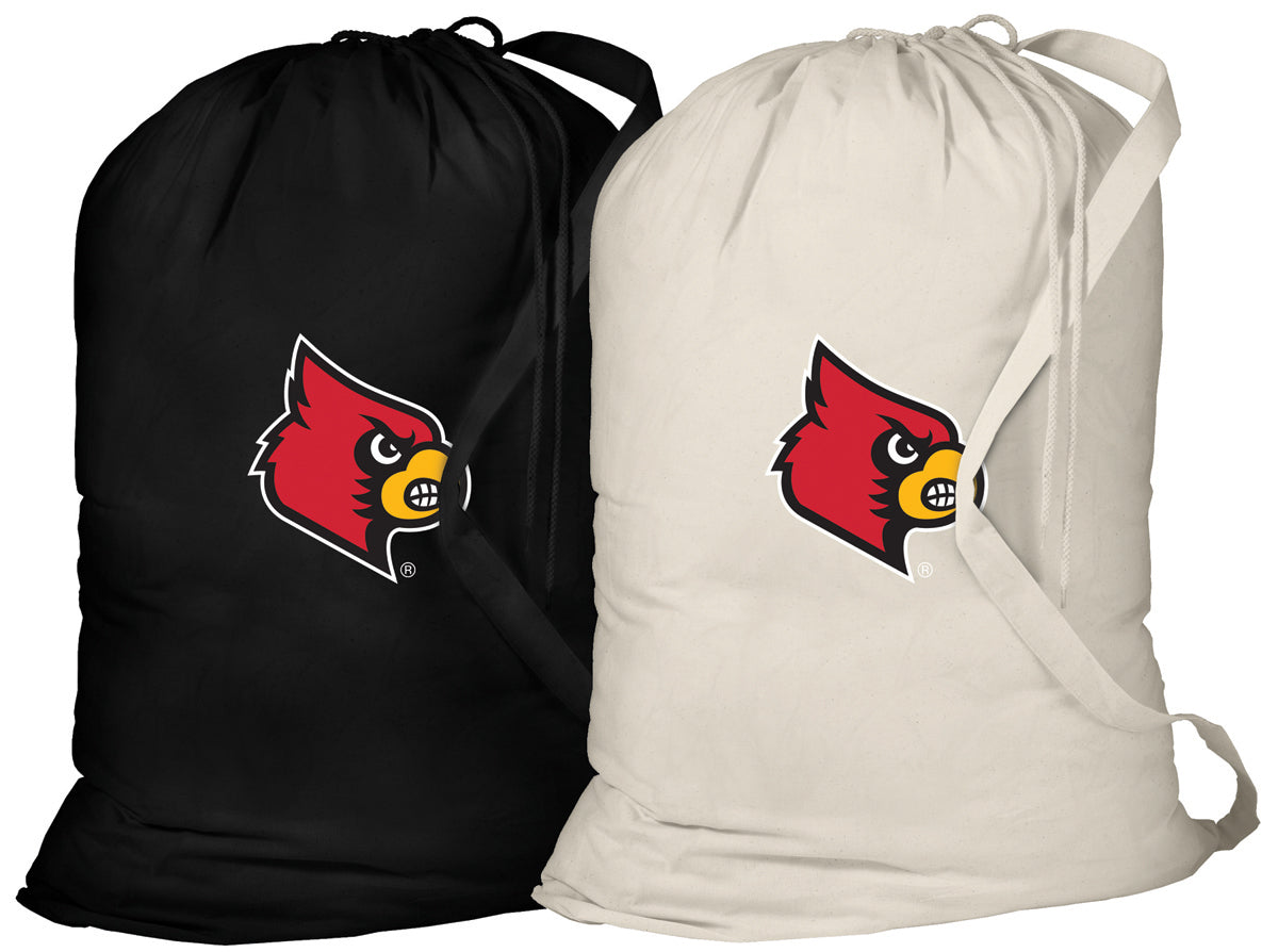 University of Louisville Laundry Bags 2 PC Set Louisville Cardinals Clothes Bags