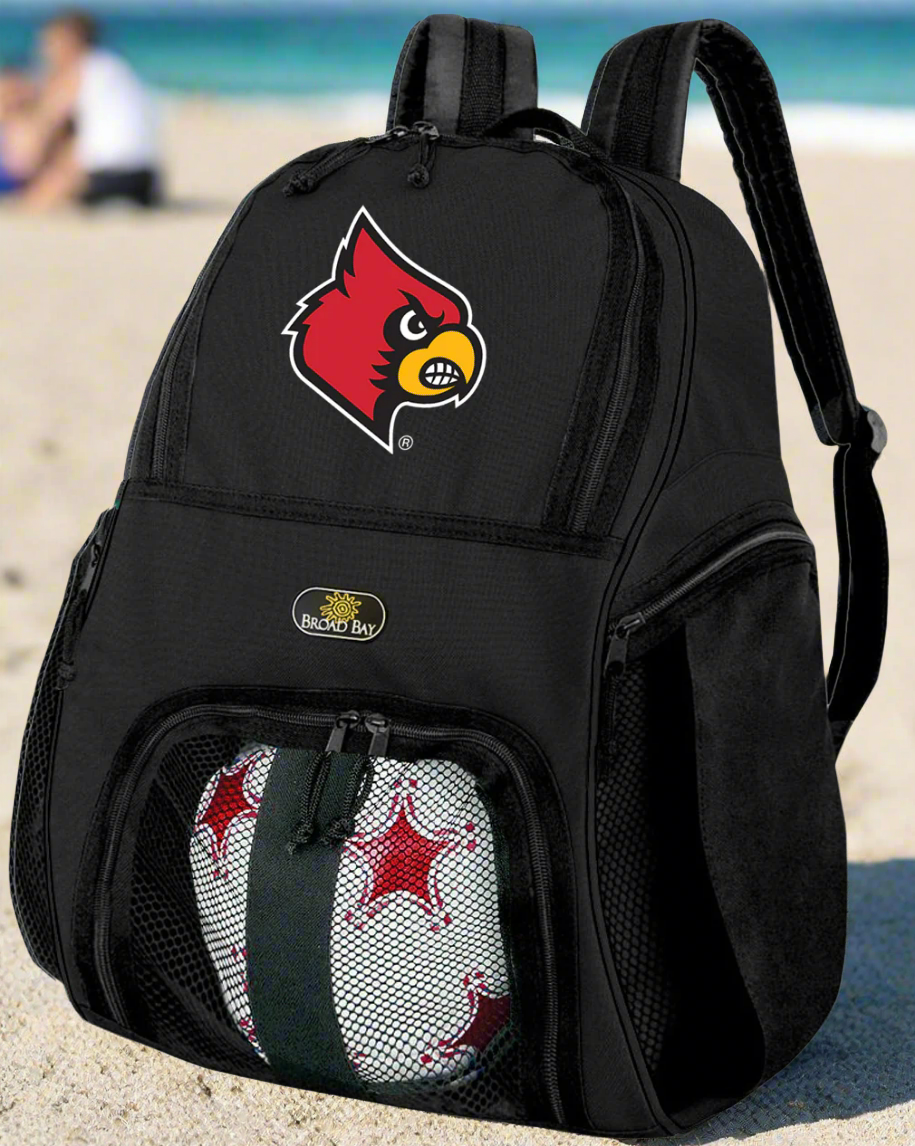 University of Louisville Soccer Ball Backpack or Louisville Cardinals Volleyball Sports Gear Bag