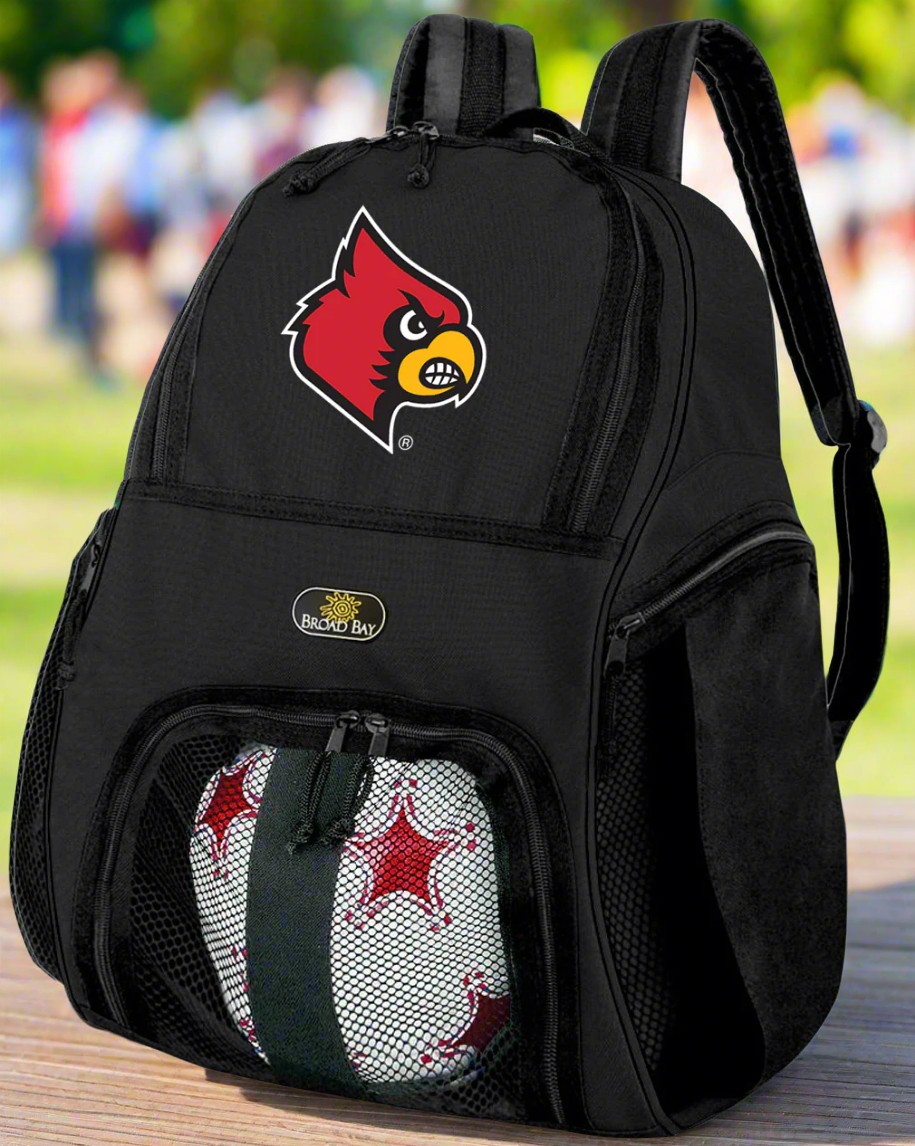 University of Louisville Soccer Ball Backpack or Louisville Cardinals Volleyball Sports Gear Bag