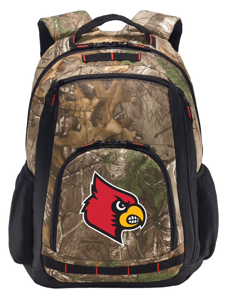 University of Louisville Camo Backpack Louisville Cardinals Laptop Computer Backpack