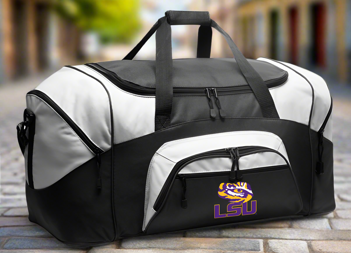 LSU Large Duffel Bag LSU Tigers Suitcase Luggage Bag