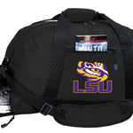 LSU Duffel Bag LSU Tigers Gym or Sports Bag with Shoe Pocket