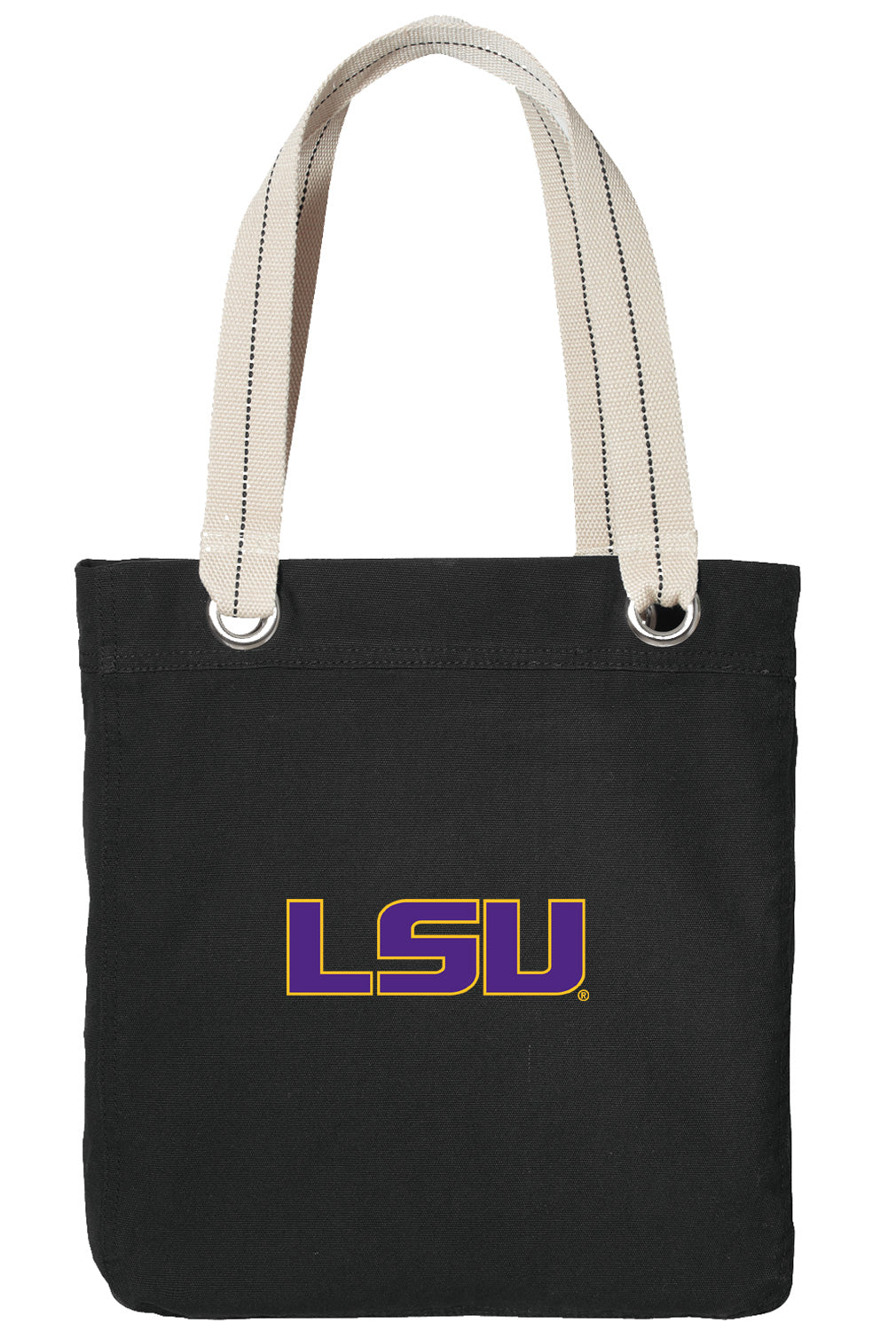 LSU Tigers Tote Bag LSU Deluxe Canvas Shoulder Bag