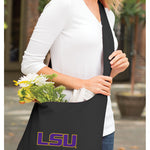 LSU Tigers Cross Body Bag LSU Shoulder Tote Bag - Sling Style