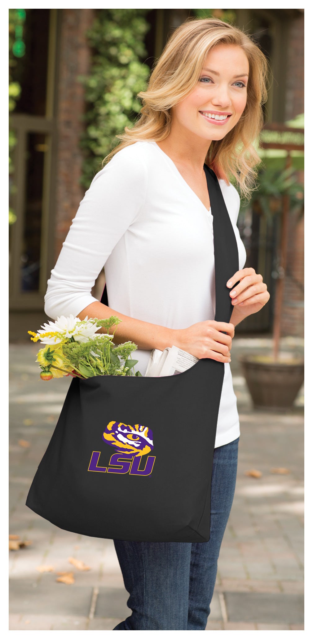 LSU Cross Body Bag LSU Tigers Shoulder Tote Bag - Sling Style