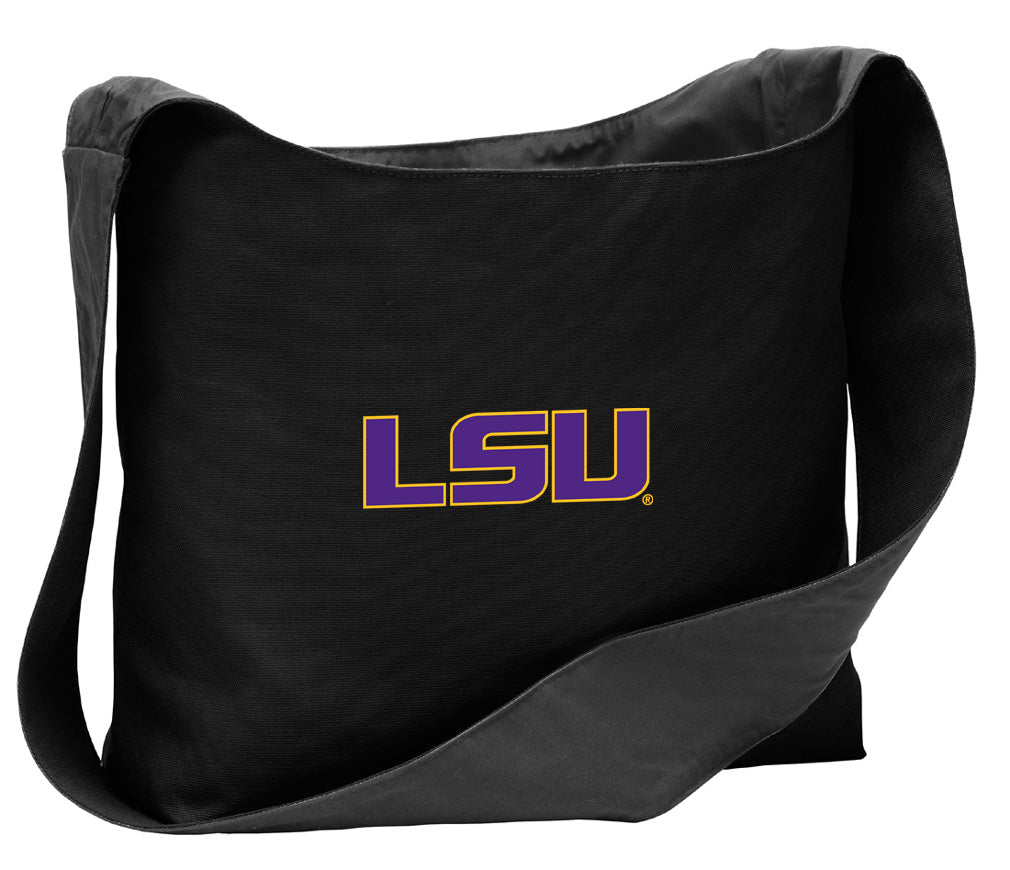 LSU Tigers Cross Body Bag LSU Shoulder Tote Bag - Sling Style