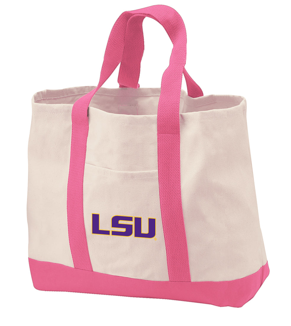 LSU Tigers Canvas Tote Bag LSU Classic Tote