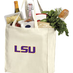 LSU Tigers Grocery Shopping Bag LSU Reusable Cotton Bag