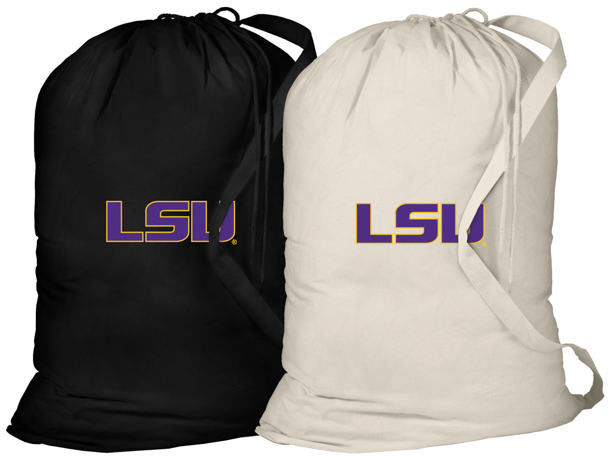 LSU Tigers Laundry Bags 2 PC Set LSU Clothes Bags