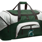 Michigan State Large Duffel Bag MSU Spartans Suitcase Luggage Bag