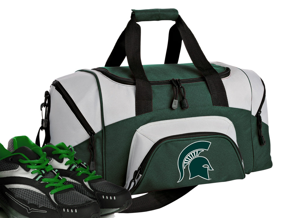 Michigan State Small Duffel Bag MSU Spartans Carryon Suitcase or Gym Bag