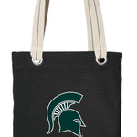 Michigan State Tote Bag MSU Spartans Deluxe Canvas Shoulder Bag