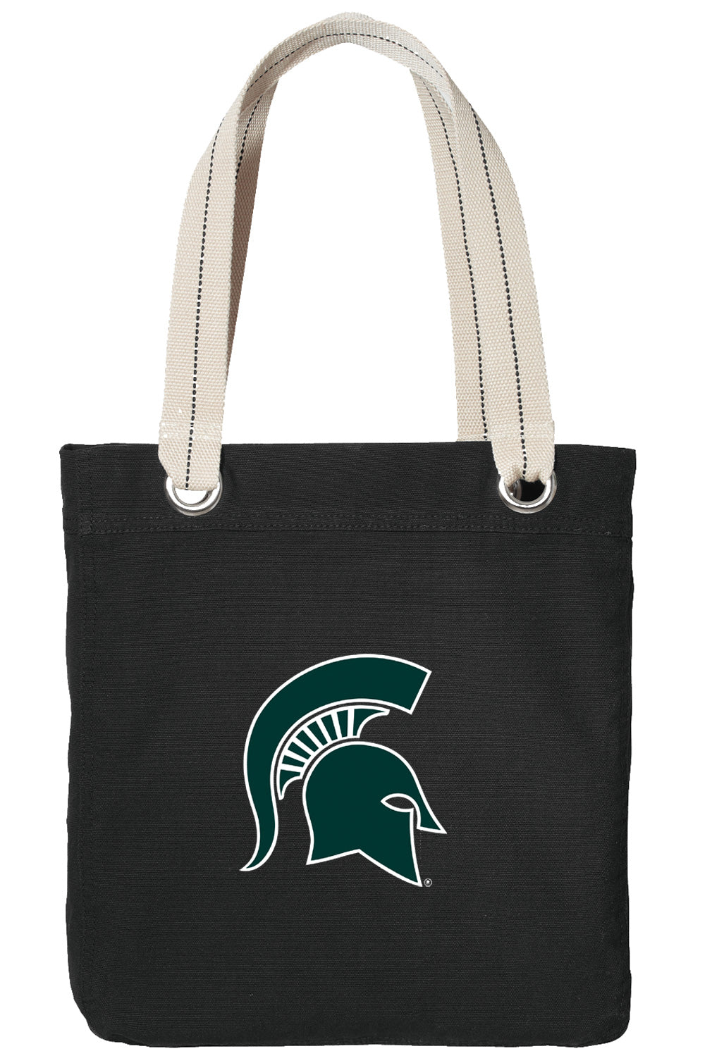 Michigan State Tote Bag MSU Spartans Deluxe Canvas Shoulder Bag