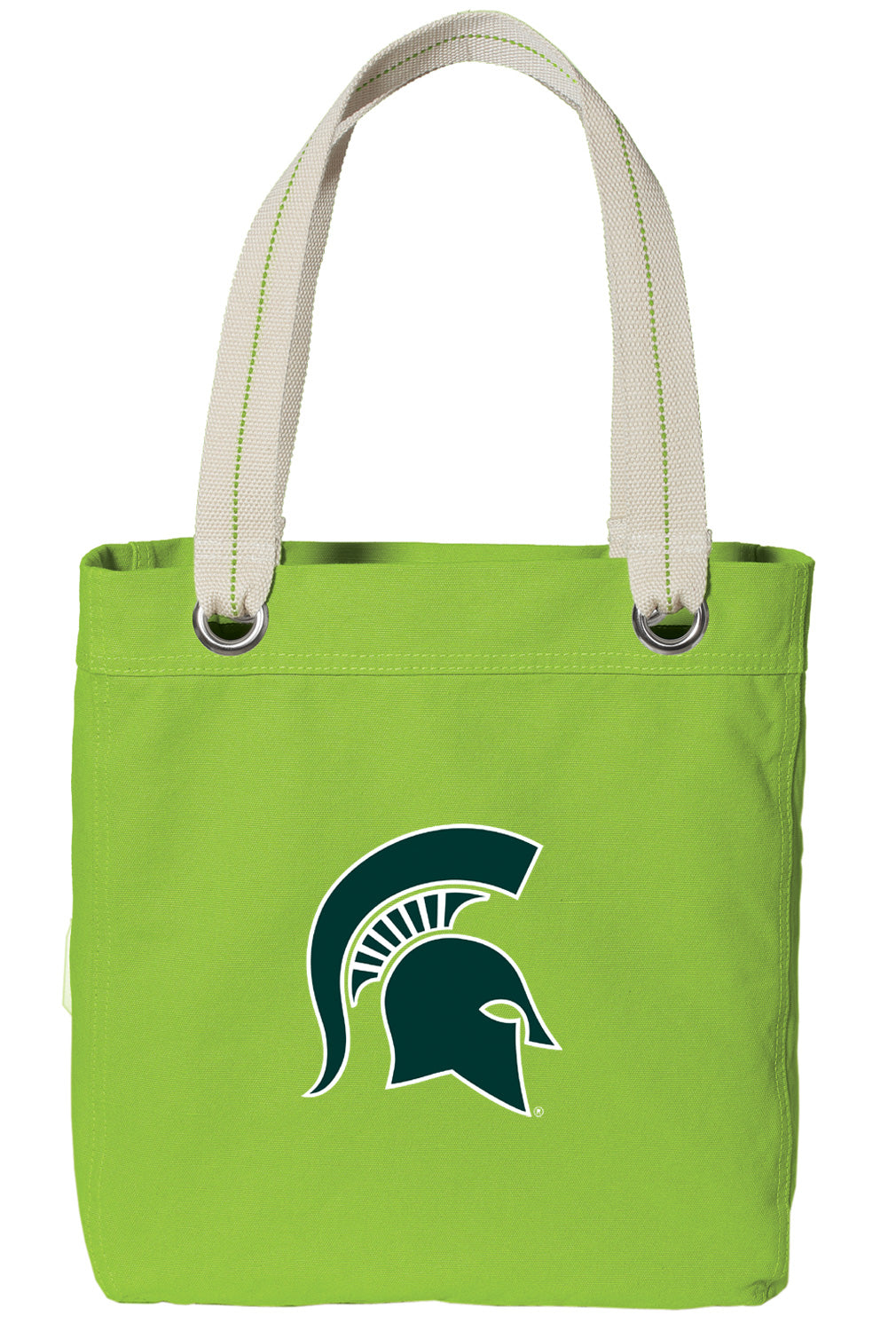 Michigan State Tote Bag MSU Spartans Deluxe Canvas Shoulder Bag