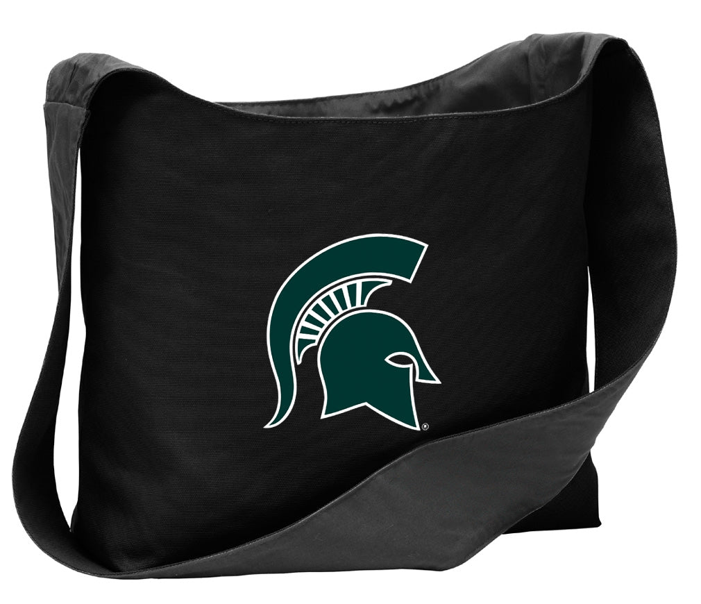 Michigan State Cross Body Bag MSU Spartans Shoulder Tote Bag - Sling Style