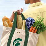 Michigan State Canvas Tote Bag MSU Spartans Classic Tote