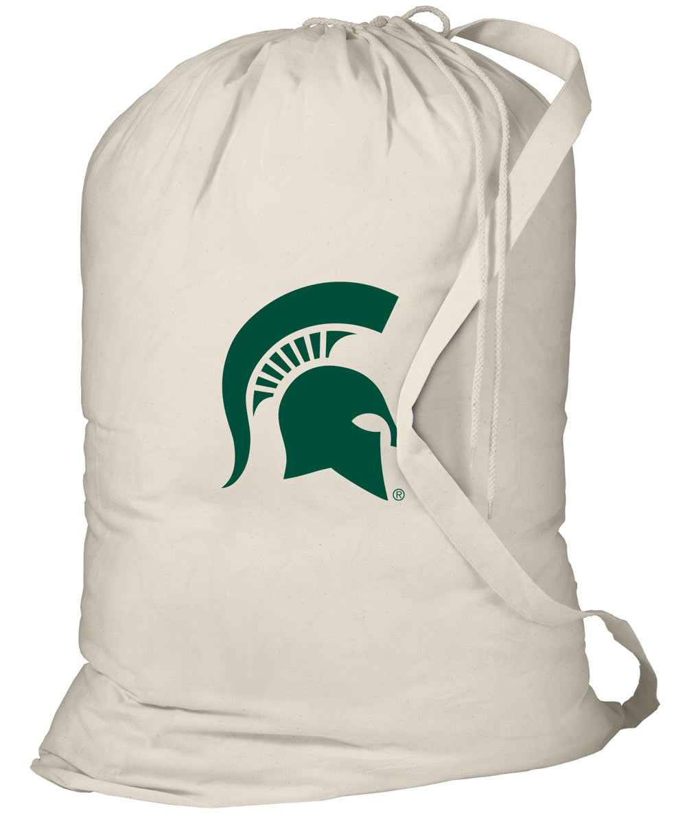 Michigan State Laundry Bag MSU Spartans Clothes Bag