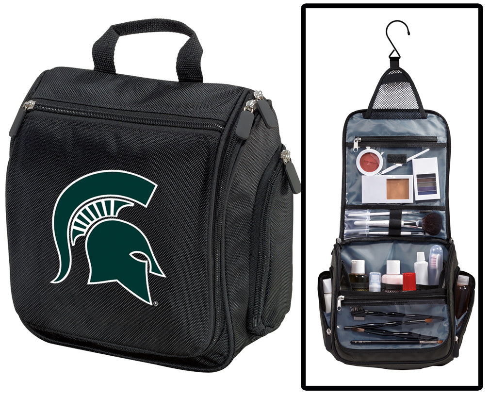 Michigan State Toiletry Bag or Mens MSU Spartans Travel Shaving Kit