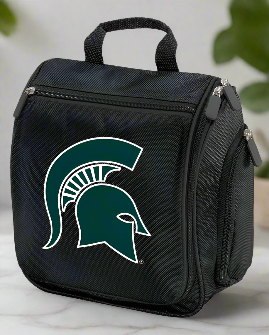 Michigan State Toiletry Bag or Mens MSU Spartans Travel Shaving Kit