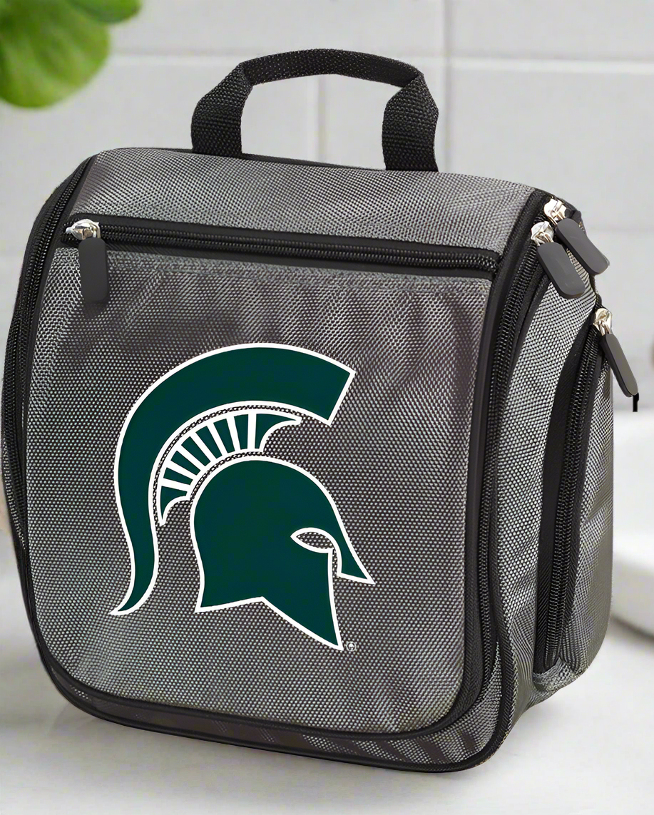 Michigan State Toiletry Bag or Mens MSU Spartans Travel Shaving Kit