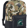 Michigan State Camo Backpack MSU Spartans Medium Classic Style Backpack