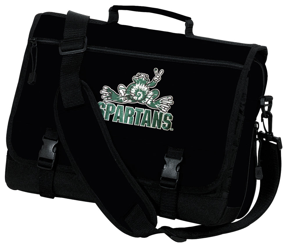 Michigan State Messenger Bag MSU Peace Frog Classic Laptop Bag