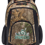 Michigan State Camo Backpack MSU Peace Frog Laptop Computer Backpack