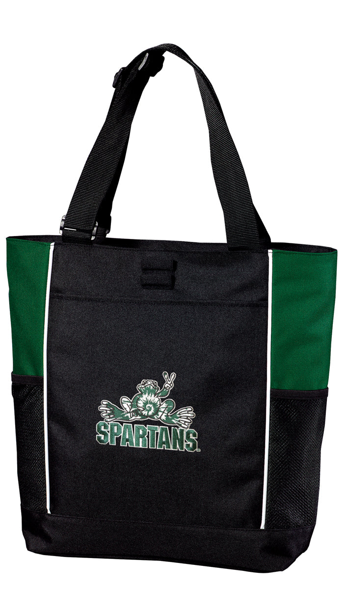 Michigan State Tote Bag MSU Peace Frog Carryall Tote