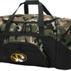 University of Missouri Large Camo Duffel Bag Mizzou Suitcase or Sports Gear Bag