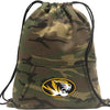 University of Missouri Camo Drawstring Backpack Mizzou Hoody Style Cinch Pack Bag