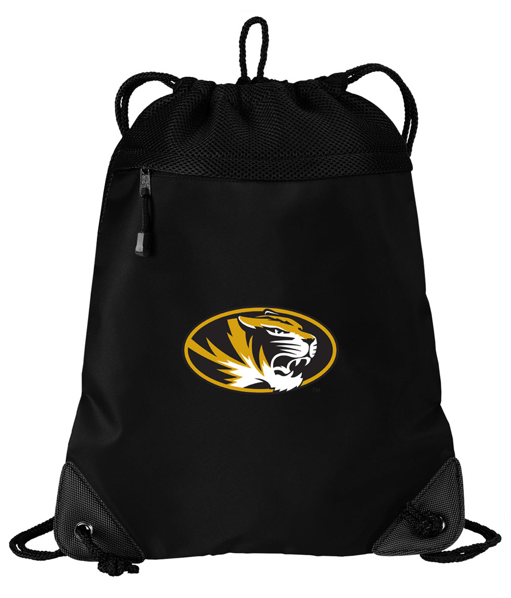 University of Missouri Drawstring Backpack Mizzou Cinch Pack - Mesh & Microfiber