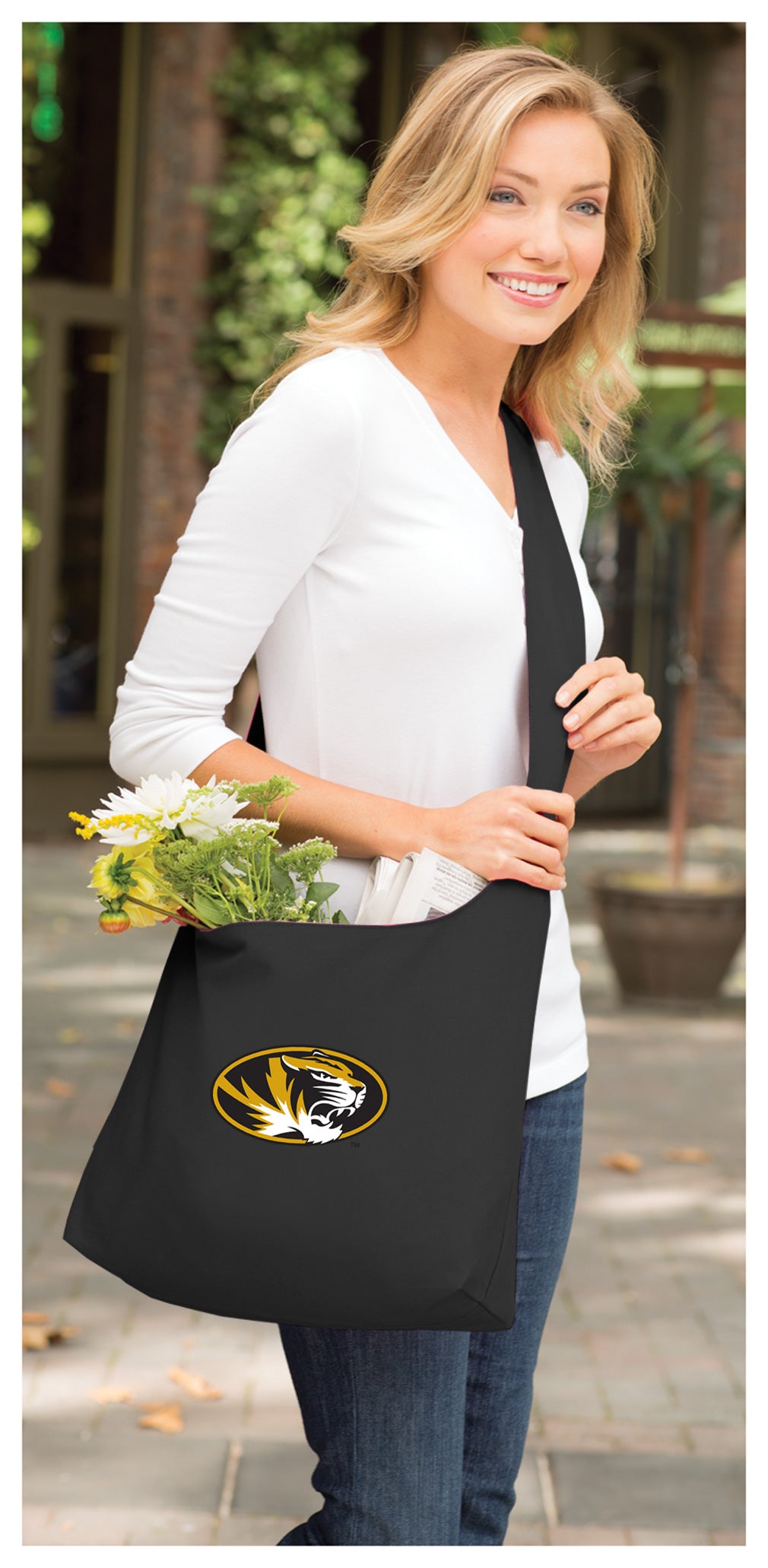 University of Missouri Cross Body Bag Mizzou Shoulder Tote Bag - Sling Style