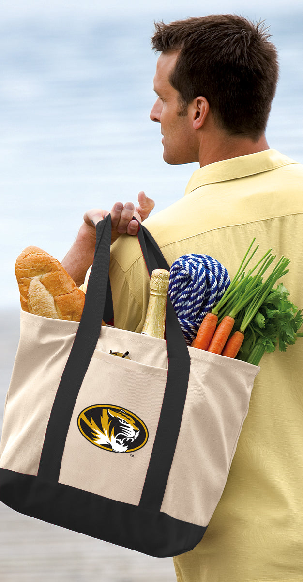 University of Missouri Canvas Tote Bag Mizzou Classic Tote