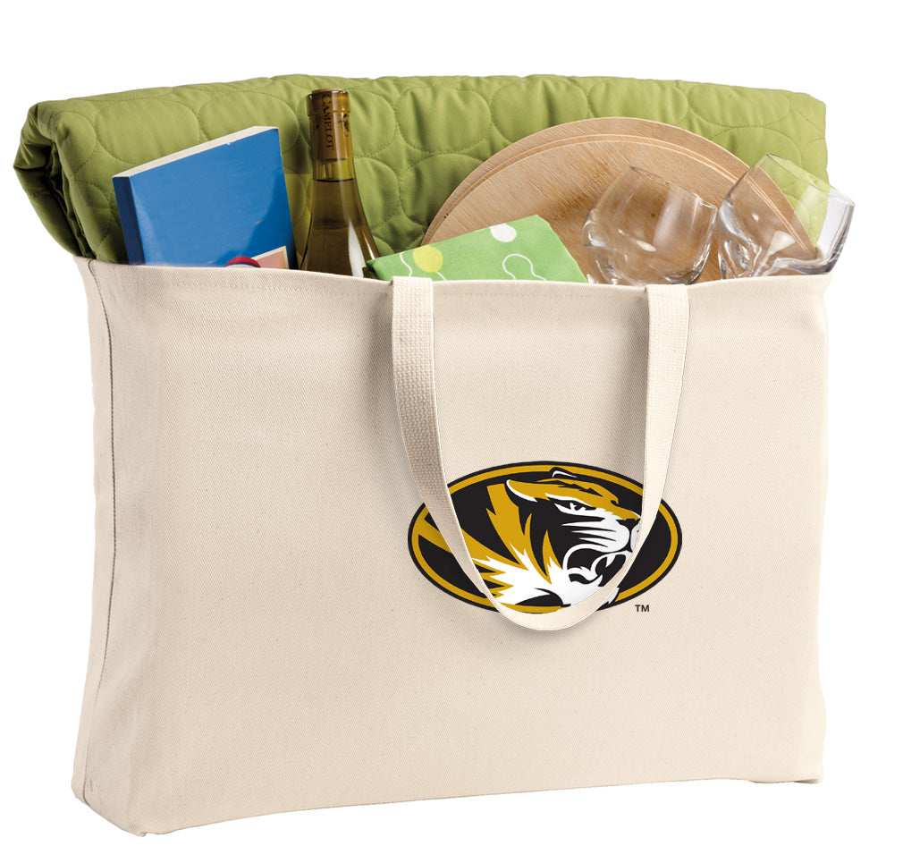 University of Missouri Large Tote Bag Mizzou Jumbo Tote for Beach Pool or Travel