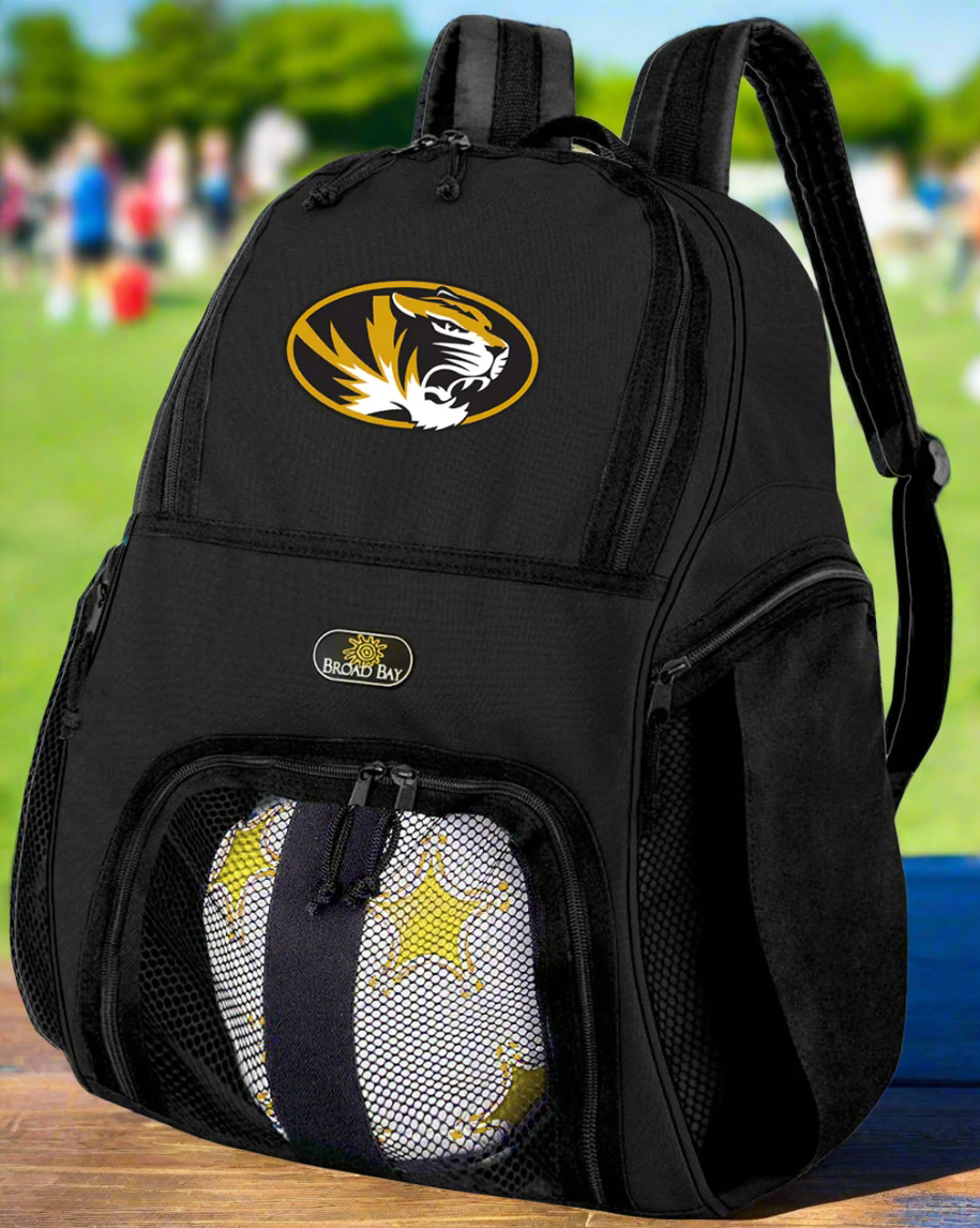 University of Missouri Soccer Ball Backpack or Mizzou Volleyball Sports Gear Bag