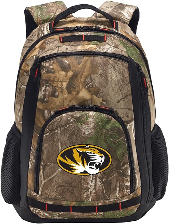 University of Missouri Camo Backpack Mizzou Laptop Computer Backpack