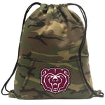 Missouri State University Camo Drawstring Backpack Missouri State Bears Hoody Style Cinch Pack Bag