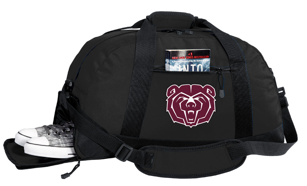 Missouri State University Duffel Bag Missouri State Bears Gym or Sports Bag with Shoe Pocket