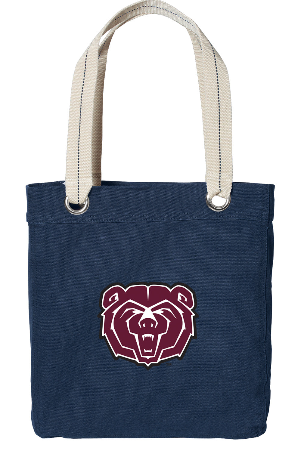 Missouri State University Tote Bag Missouri State Bears Deluxe Canvas Shoulder Bag