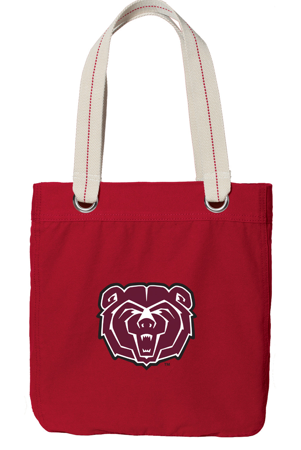 Missouri State University Tote Bag Missouri State Bears Deluxe Canvas Shoulder Bag