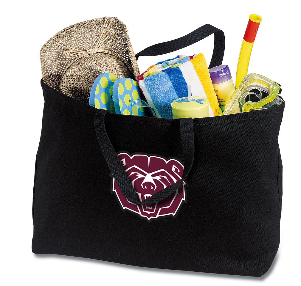 Missouri State University Large Tote Bag Missouri State Bears Jumbo Tote for Beach Pool or Travel