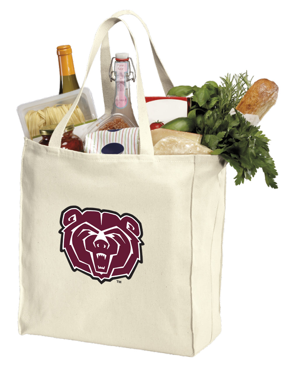 Missouri State University Grocery Shopping Bag Missouri State Bears Reusable Cotton Bag